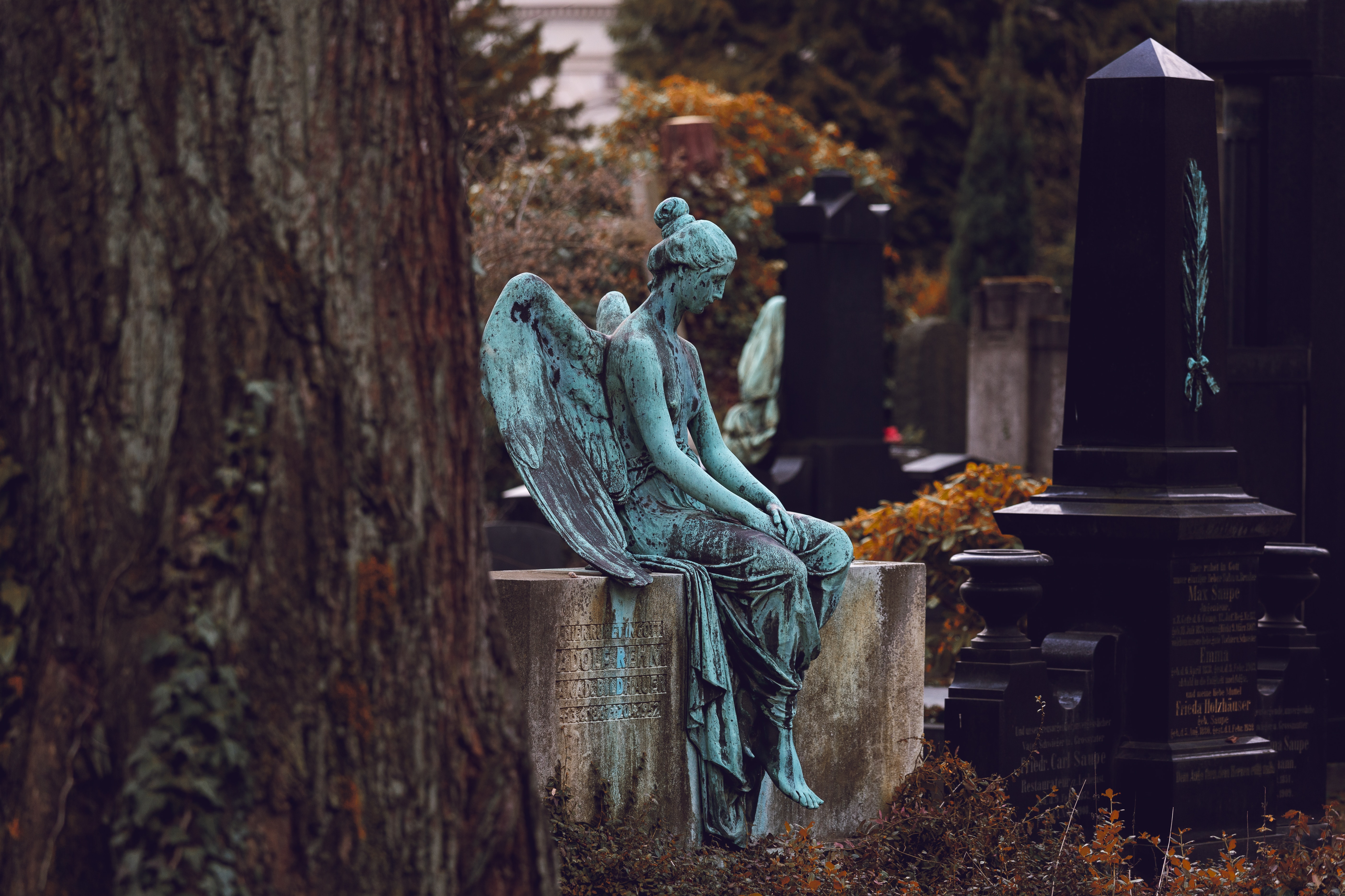 Monumento funebre in un cimitero